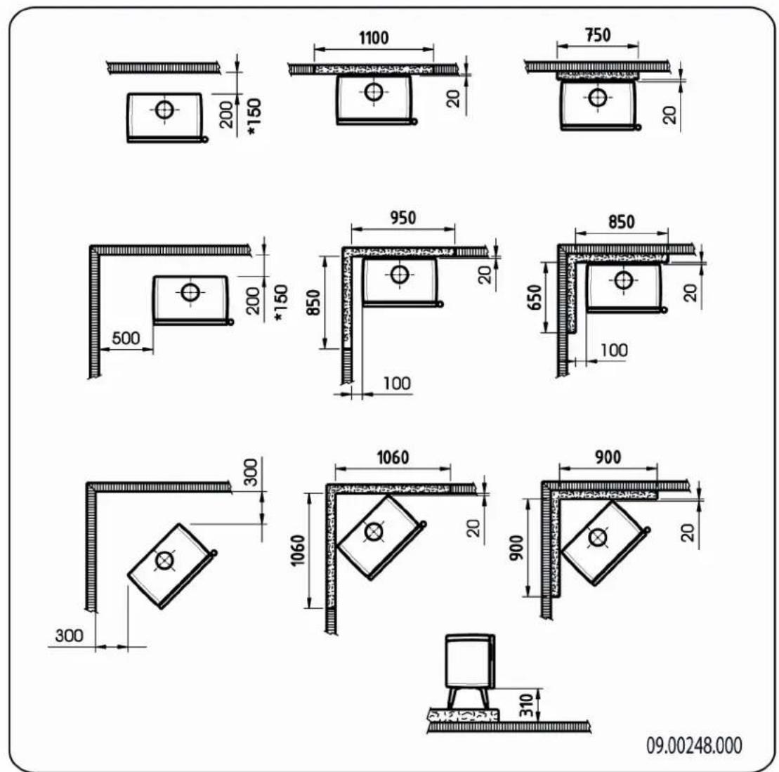 DOVRE Vintage 35 - Vintage 50 - Minimalabstände - 1