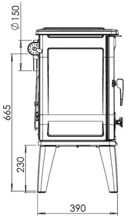 DOVRE TAI 45M - Fyring med ved (TAI M) - 3
