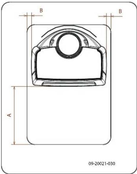 DOVRE Sense 403 - Sense - Dimensioni minime della piastra salvapavimenti - 1