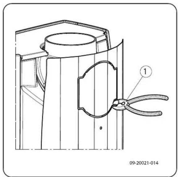 DOVRE Sense 303 - Preparazione del collegamento alla canna fumaria - 1