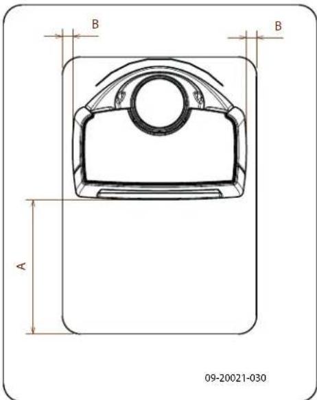 DOVRE Sense 100 - Sense - Dimensions of fireproof floor plate - 1