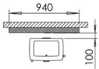 DOVRE TAI 45C - Bijlage 3: Afstand tot brandhaar materiaal TAI 45M en 45C / TAI 55M en 55C - Minimale afstanden in - 3