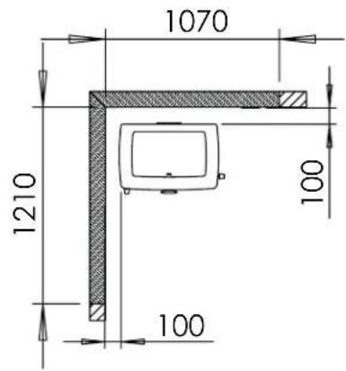 DOVRE TAI 45C - Bijlage 3: Afstand tot brandhaar materiaal TAI 45M en 45C / TAI 55M en 55C - Minimale afstanden in - 5