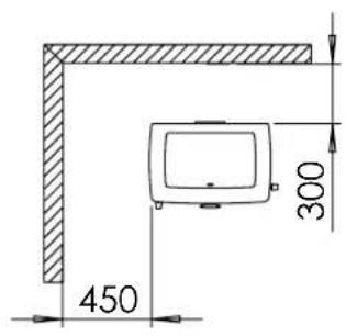 DOVRE TAI 45C - Bijlage 3: Afstand tot brandhaar materiaal TAI 45M en 45C / TAI 55M en 55C - Minimale afstanden in - 4