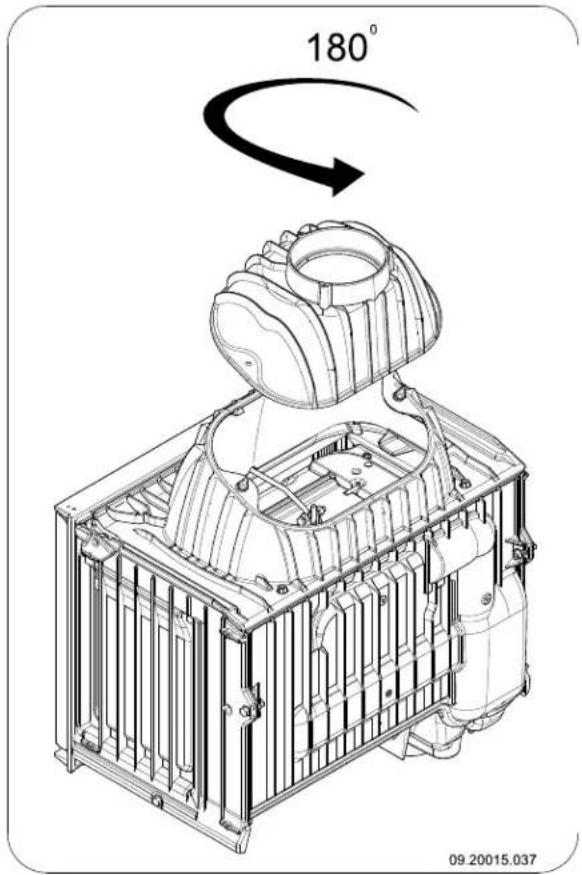 DOVRE ASTRO 4CBWB LEON - Richting van de aansluitkraag wijzigen - 1