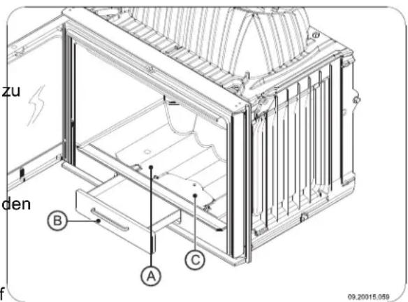 DOVRE ASTRO 4CBWB LEON - Entfernung der Asche, Modelle 2176 und 2576 - 1