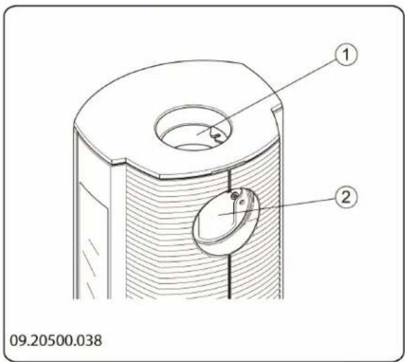 DOVRE ASTRO 4MFP - Preparing the connection to Connect to top the flue - 2