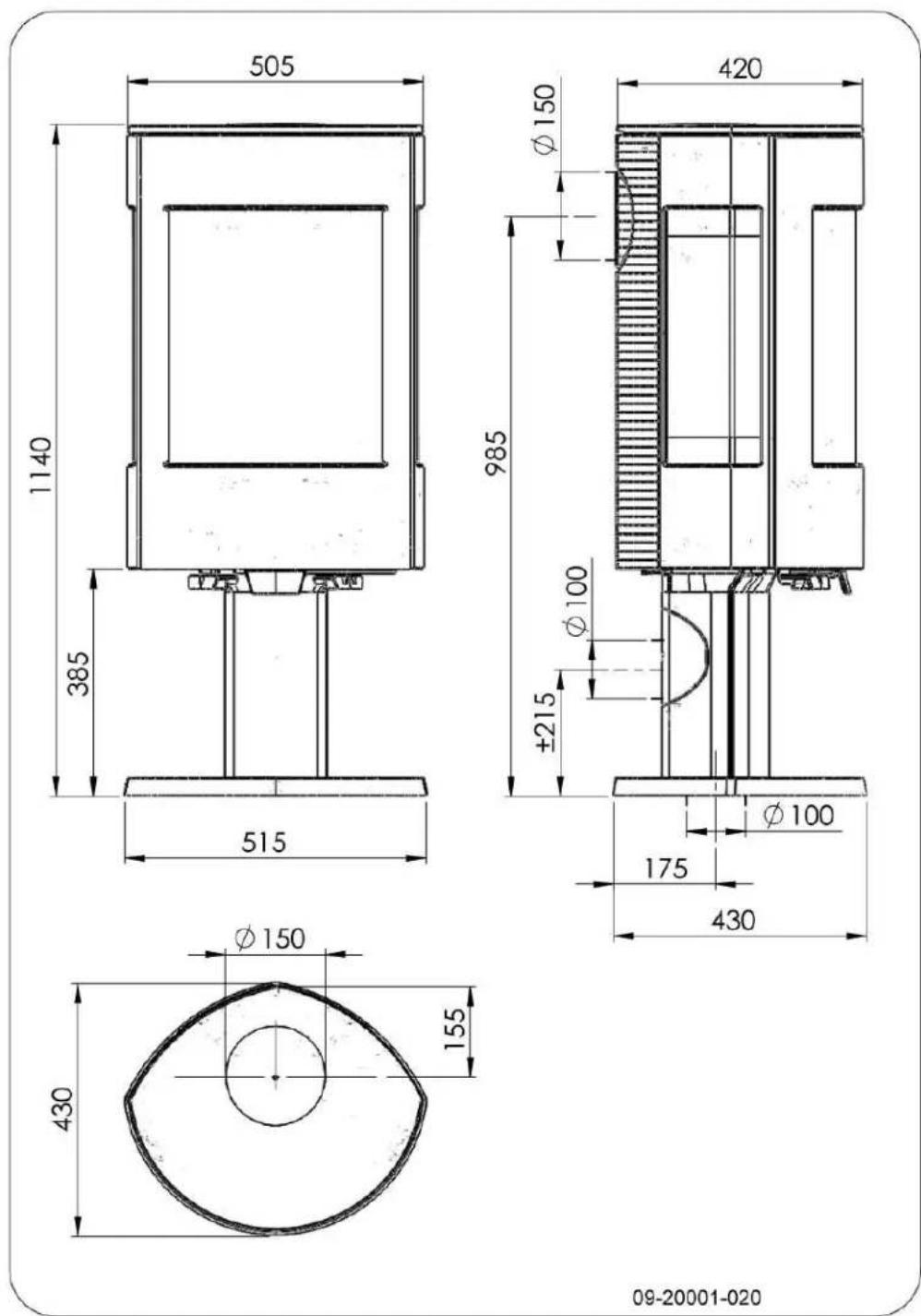 DOVRE ASTRO 4MFP - Annexe 2 : Dimensions - 1
