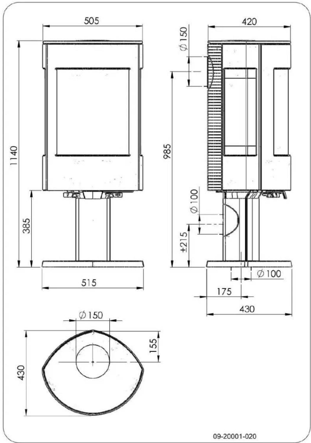 DOVRE ASTRO 4MFP - Bijlage 2: Afmetingen - 1