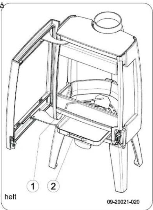 DOVRE Sense 300 - Tømme aske - 1