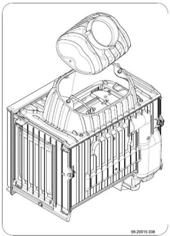 DOVRE ASTRO 4CBP LEON - Richting van de aansluitkraag wijzigen - 3
