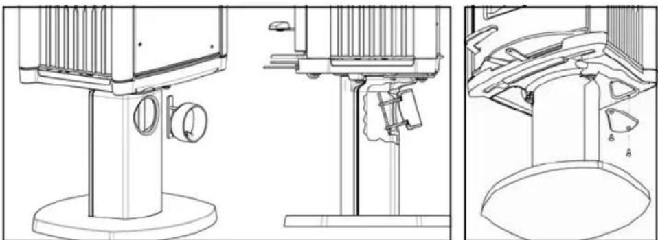 DOVRE ASTRO 2 WB - Montage buitenluchttaansluiting Astro2 P - 1