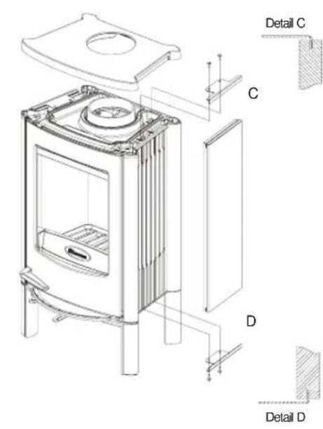 DOVRE ASTRO 2 WB - Installing the side panels Astro2 L - 2