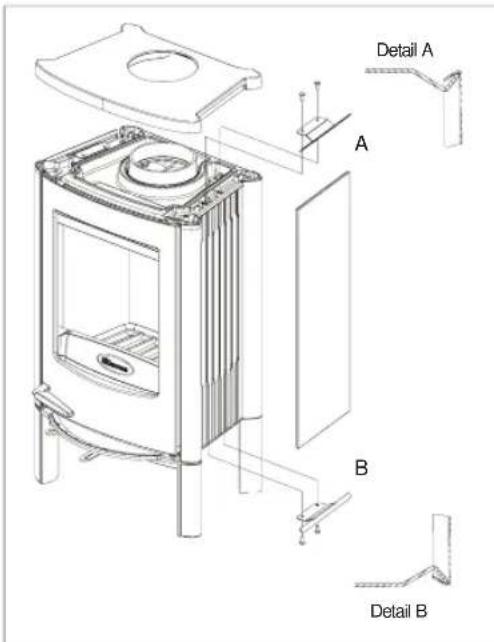 DOVRE ASTRO 2 WB - Installing the side panels Astro2 L - 1