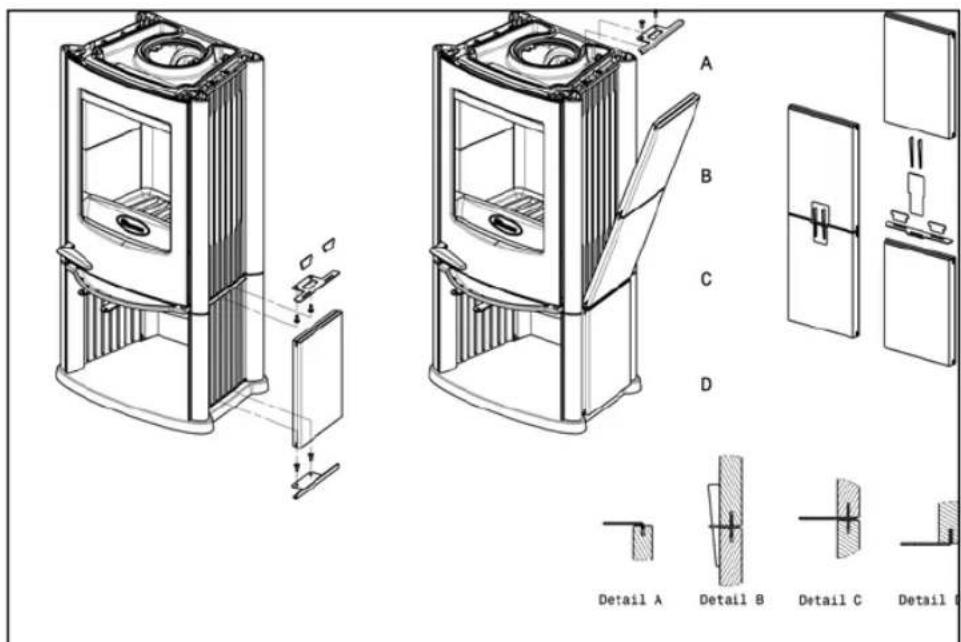 DOVRE ASTRO 2 WB - Montage der Seitenpaneele Astro2 WB - 1