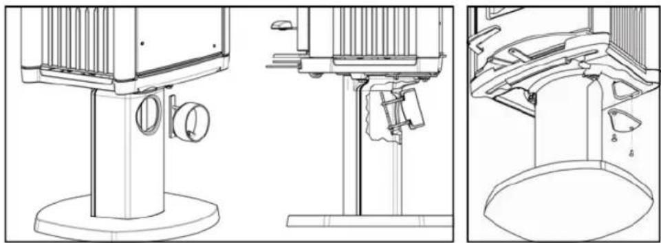 DOVRE ASTRO 2 WB - Assembling the outside combustion air connection Astro2 P - 1