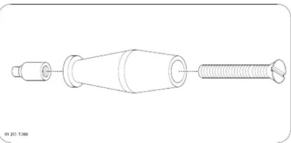 DOVRE 640CB - Montieren des Handgriffs - 1