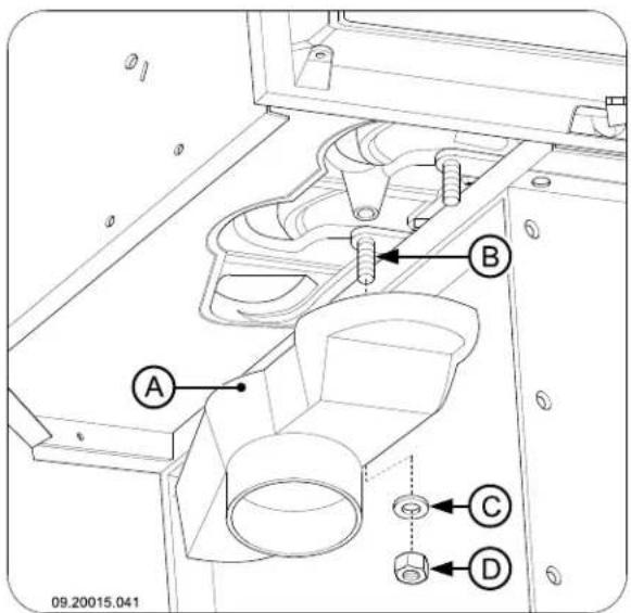 DOVRE ASTRO 3CBWB PEGASUS - Outside air intake duct through the wall or the floor and the connection collar - 1