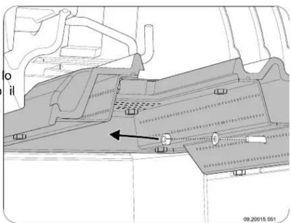 DOVRE ASTRO 3CBWB PEGASUS - Smontare la valvola e il tagliafiamma - 3