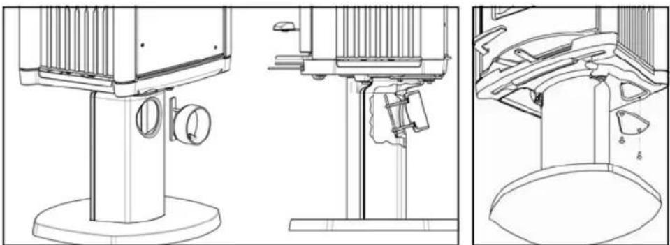 DOVRE ASTRO 2 P - Montage buitenluchttaansluiting Astro2 P - 1