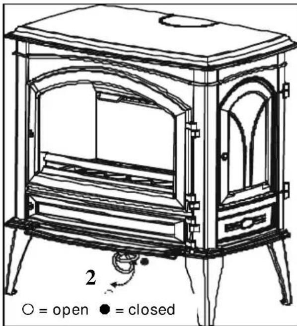 DOVRE 640 GM - Lighting a fire - 1