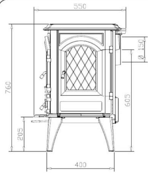 DOVRE 760CB - Bijlage 2: Afmetingen - 1