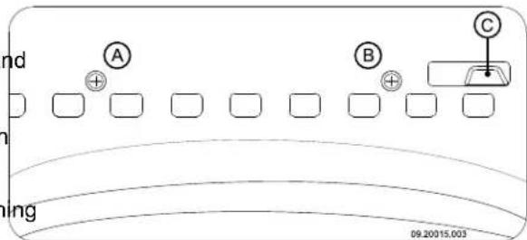 DOVRE 550CB - Adjusting the air slider - 1
