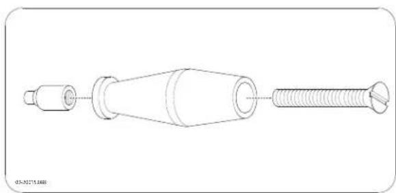 DOVRE 425CB - Monter la poignée et le support de poignée (modèle 550CB) - 1