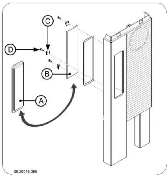 DOVRE 350CB3WB - Montage de la plaque latérale (uniquement pour 350CB3 et 360CB3) - 1