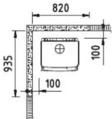 DOVRE 360CB - 360CB en 360CB3 - Minimale afstanden in millimeters - 5