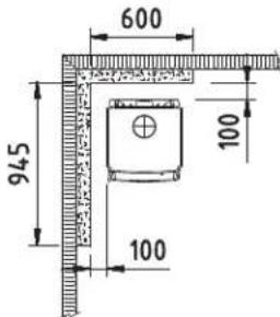 DOVRE 360CB - Allegato 3: Distanza da materiali inflammabili 350CB, 350CB3, 350CB3/WB - Distanze minime in millimetri - 6