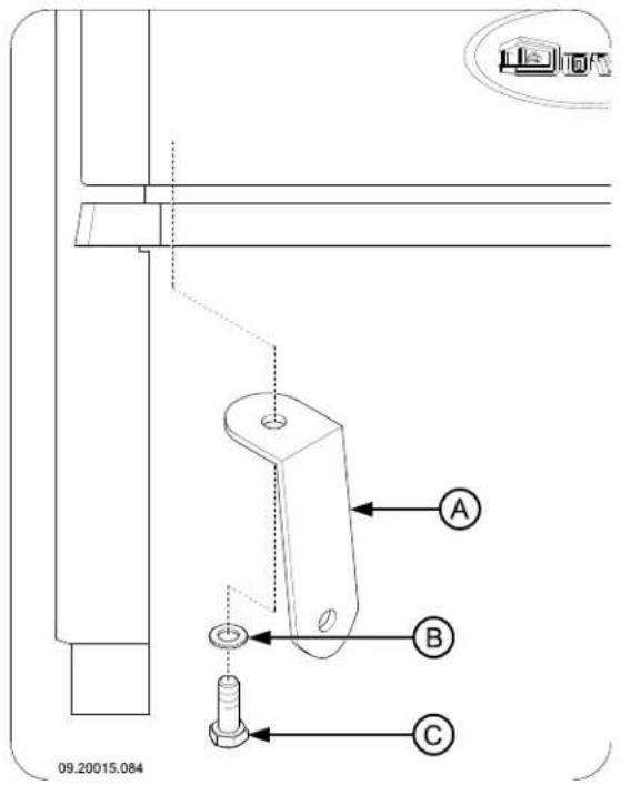 DOVRE 360CB - Montare il supporto della maniglia - 1
