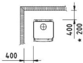 DOVRE 360CB - Allegato 3: Distanza da materiali inflammabili 350CB, 350CB3, 350CB3/WB - Distanze minime in millimetri - 4