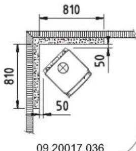 DOVRE 360CB - Bijlage 3: Afstand tot brandbaar materiaal 350CB, 350CB3, 350CB3/WB - Minimale afstanden in millimeters - 9