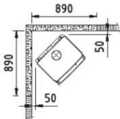 DOVRE 360CB - 360CB en 360CB3 - Minimale afstanden in millimeters - 8