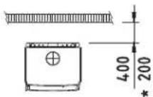 DOVRE 360CB - 360CB en 360CB3 - Minimale afstanden in millimeters - 1