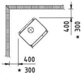 DOVRE 360CB - 360CB und 360CB3 - Mindestabstände in Millimetern - 7