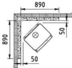 DOVRE 360CB - 360CB en 360CB3 - Minimale afstanden in millimeters - 9