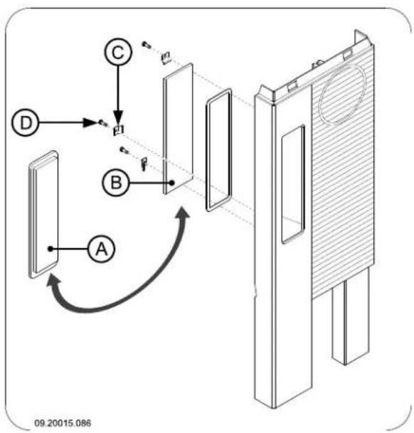 DOVRE 360CB - Zijpaneel monteren (alleen 350CB3 en 360CB3) - 1