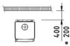 DOVRE 360CB - Bijlage 3: Afstand tot brandbaar materiaal 350CB, 350CB3, 350CB3/WB - Minimale afstanden in millimeters - 1
