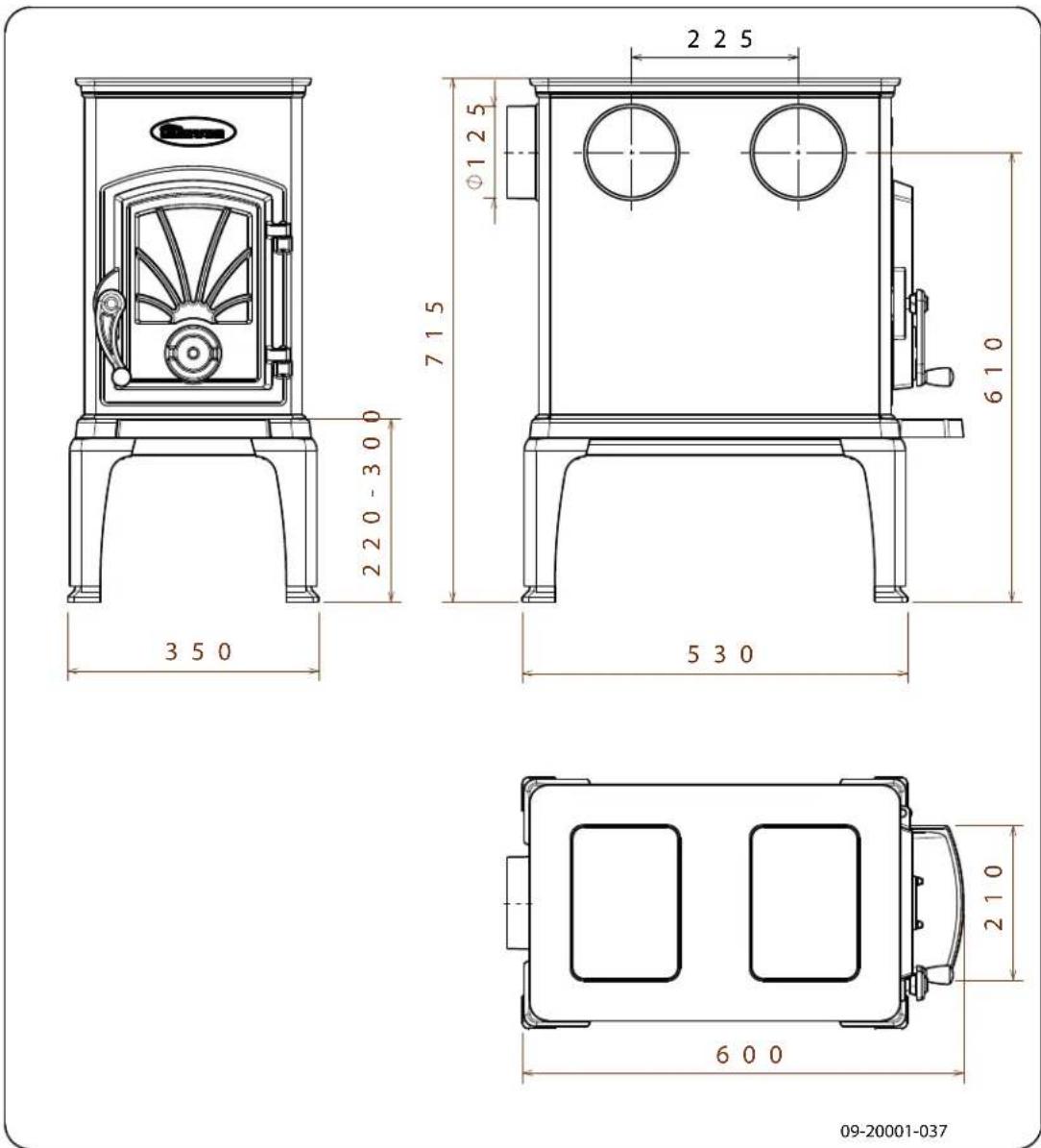 DOVRE 40CBS - Appendix 2: Dimensions - 1