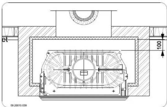 DOVRE 2575CBS3 - Encastrement dans un nouveau manteau de cheminée - 1