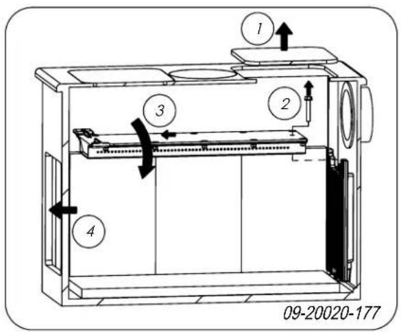 DOVRE 300CB - Flammplatte (Lufttunnelplatte) - 2
