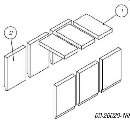 DOVRE 340CB - Checking fire-resistant inner plates - 4