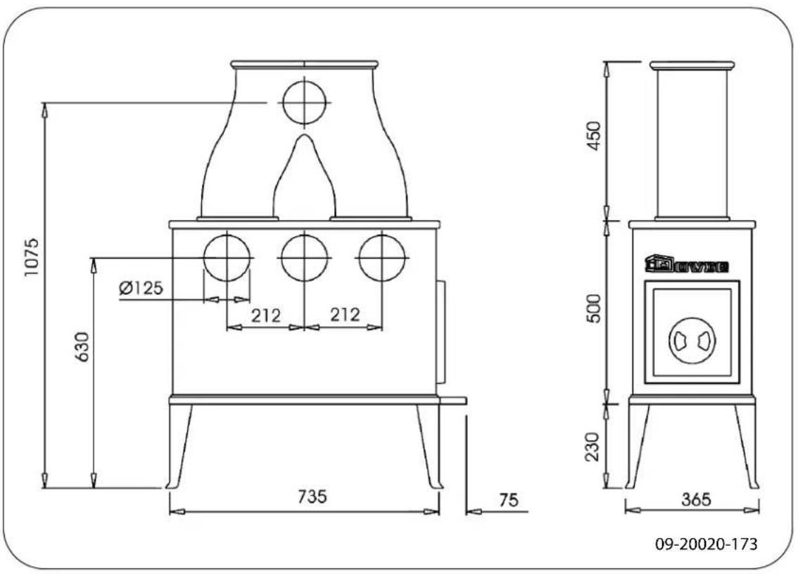 DOVRE 340CB - Anlage 2: Abmessungen - 2