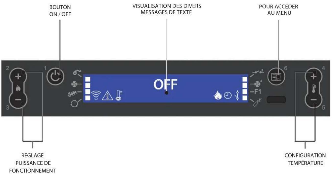 EXTRAFLAME Pellet LCD - Caractéristiques : - 4