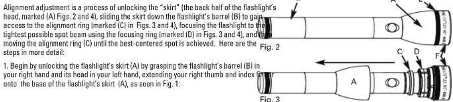 Maglite ML125 - How To Fine-Adjust The Flashlight's Beam Alignment - 1