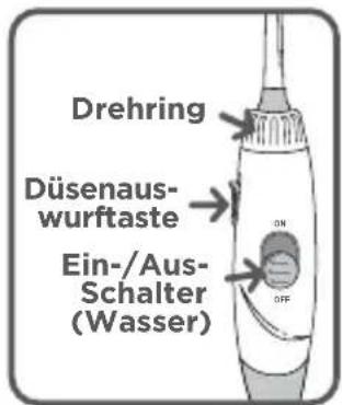Waterpik WP674 - Düse auswählen und aufstecken - 2
