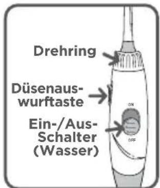 Waterpik WP676 - Düse auswahlen und aufstecken - 2