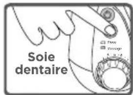 Waterpik WP676 - Réglage de la pression et sélection du mode - 2